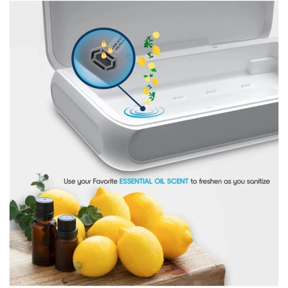 Phonespa Phone & Accessory Sanitizer /‎ Aromatherapy Diffuser Plus Charger